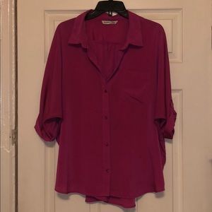Old navy magenta blouse
